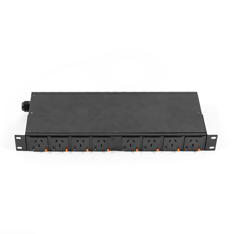 8-Outlet Pemutus Sensor TCP/IP Horisontal eco Smart Rack Pdu 1U