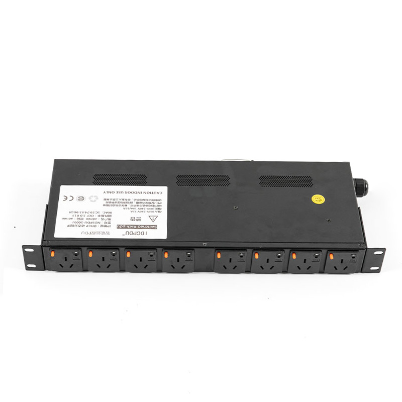 8-Outlet Pemutus Sensor TCP/IP Horisontal eco Smart Rack Pdu 1U