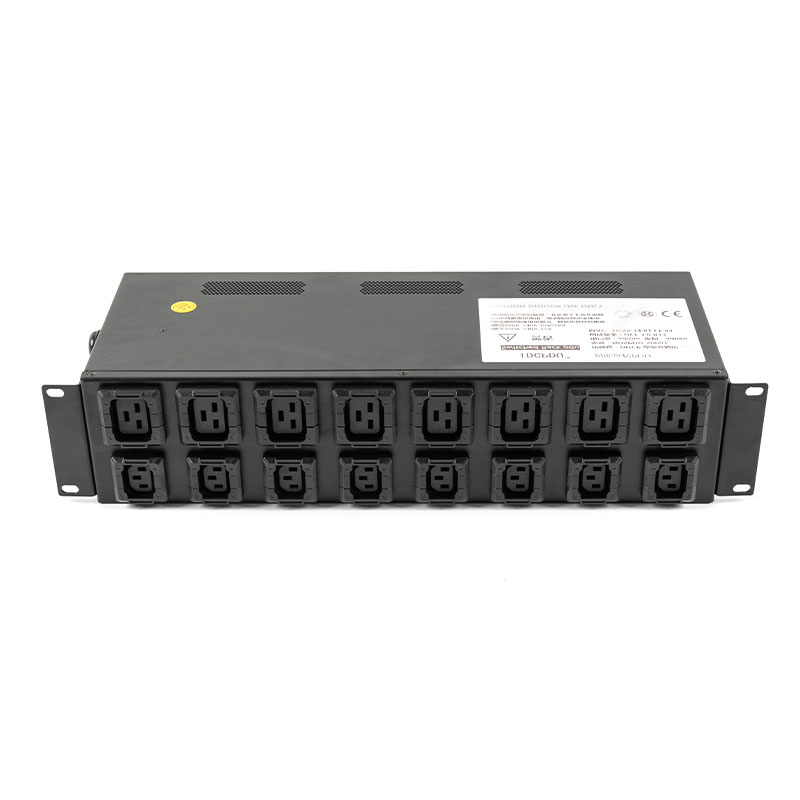 16-Outlet C13 C19 2U Pemutus Sensor TCP/IP Vertikal eco Smart Rack Pdu