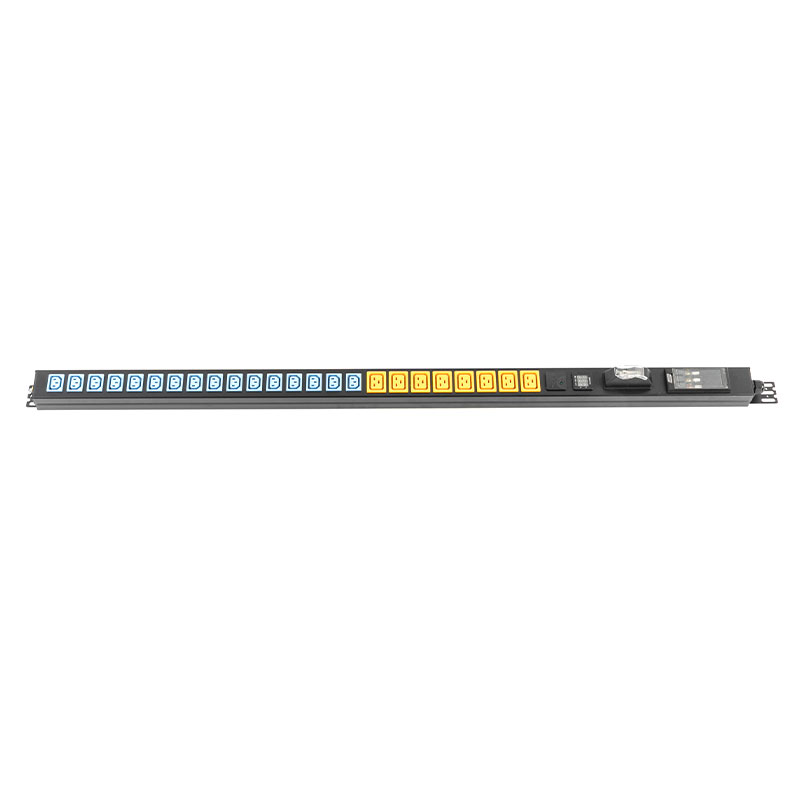 24-Outlet C13x16 C19x8 Pemutus Meter Tegangan Arus Digital Vertikal SPD Rak Beralih Pdu